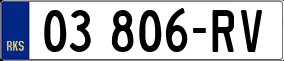 Trailer License Plate